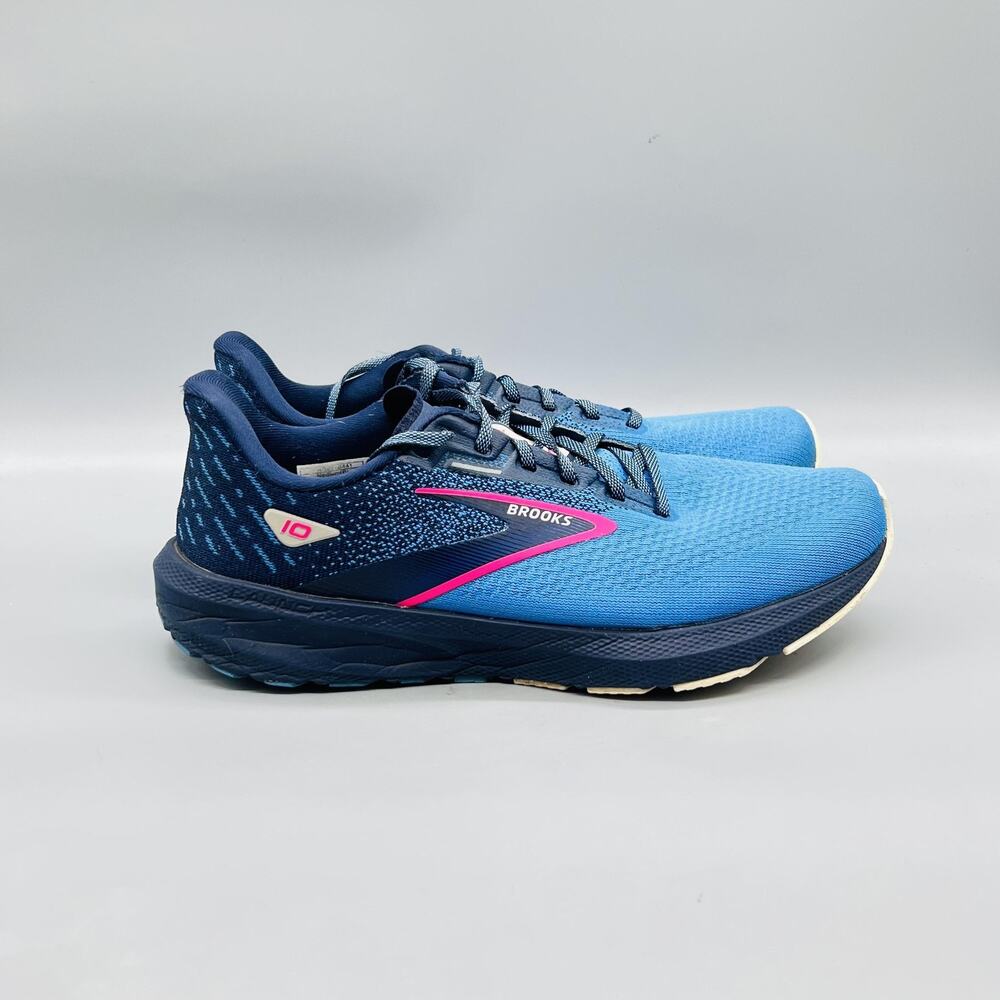 Brooks Shoes Womens Blue Launch 10.5 Road Running Athletic Low Top Sneakers